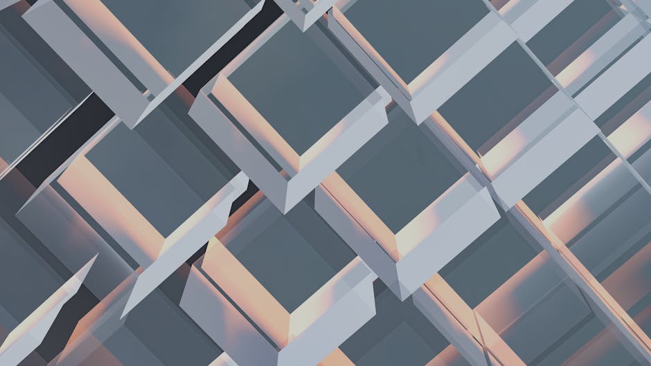 Abstract architectural geometric glass pattern